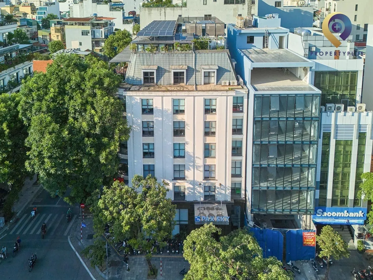 Toàn cảnh tòa nhà Pax Sky Ngô Thì Nhậm nhìn từ trên cao
